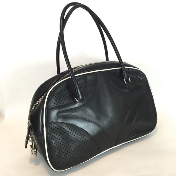 PRADA Vitello Drive Leather Bowler/Doctors Handbag - Picture 3 of 16